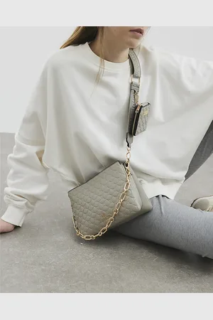 River Island Womens Embossed Chain Cross Body Bag