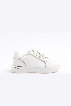 River Island Girls Shell Trim Plimsolls