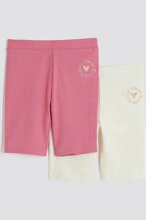 River Island Girls Pack Of 2 Cycling Shorts