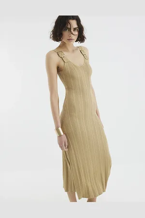 River Island Womens Buckle Strap Knit Maxi Dress