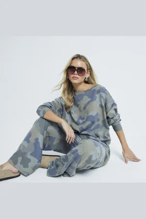 River Island Womens Petite Camouflage Sweatshirt