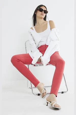 River Island Womens Mid Rise Molly Skinny Jeans