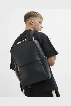 River Island Mens Smart Textured Backpack