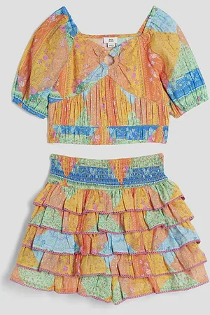 River Island Girls Bandana Skort Set