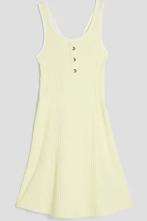 River Island Girls Button Fit And Flared Dress