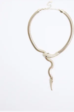River Island Womens Snake Necklace