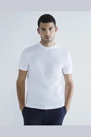 River Island Mens 3 Pack Short Sleeve Slim Fit T-Shirt
