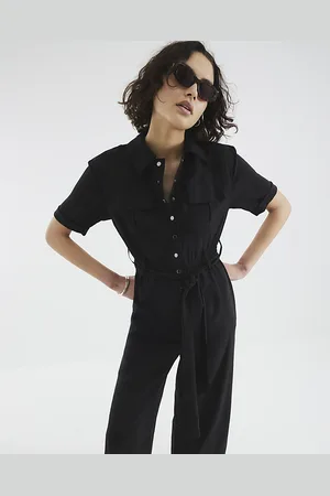 River Island Womens Belted Utility Jumpsuit