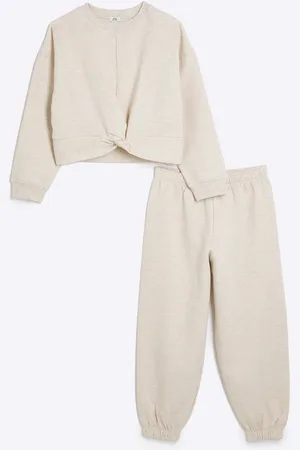 River Island Girls Twist Front Sweatshirt Set