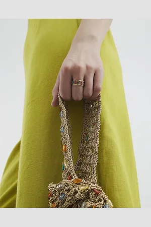 River Island Womens Love Multicolour Diamante Paved Ring