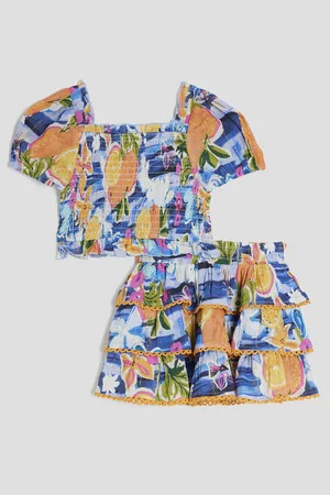 River Island Mini Girls All Over Fruit Print Top Set