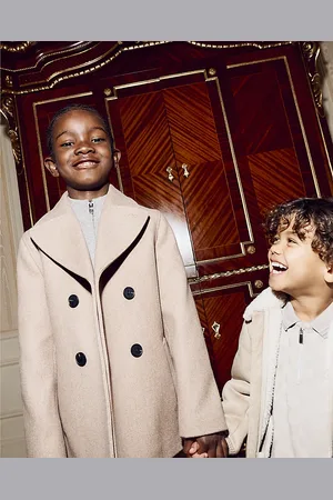 River Island Boys Buttoned Padded Peacoat