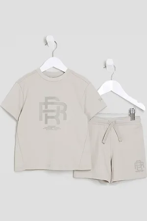 River Island Mini Boys Rr T-Shirt And Shorts Sets