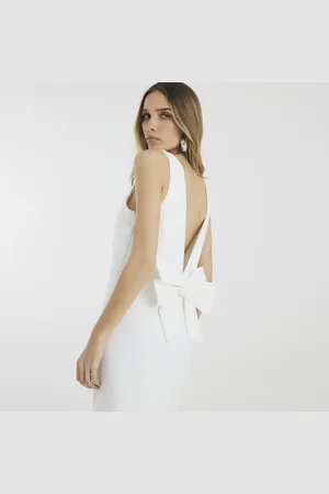 River Island Womens Premium Bow Back Mini Dress