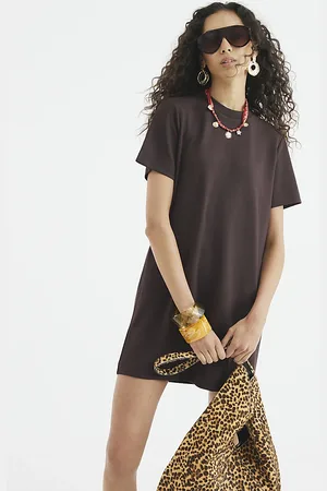 River Island Womens Premium Short Sleeve Mini T-Shirt Dress