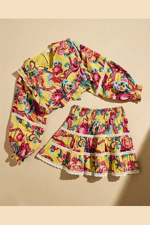 River Island Girls Del Maar Top And Skirt Set