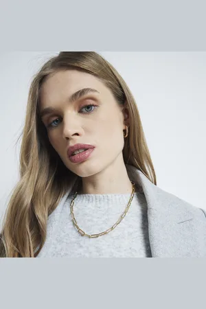 River Island Womens Plated Chain Link Necklace