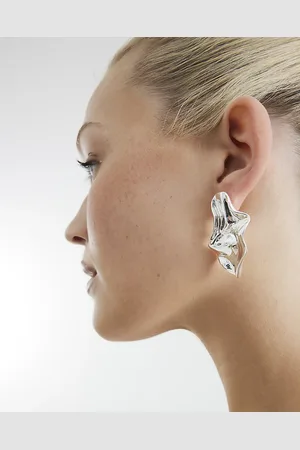 River Island Womens Molten Stud Earrings