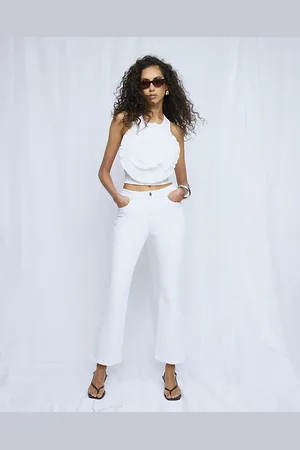 River Island Womens Cropped Bootcut Jeans