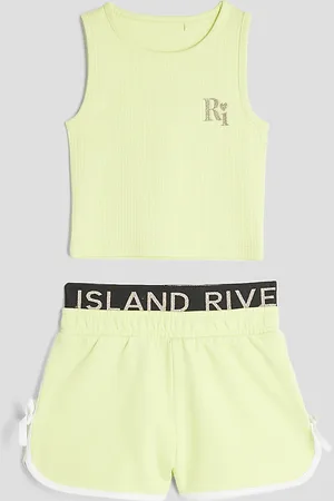 River Island Mini Girls Ri Runner Shorts Set