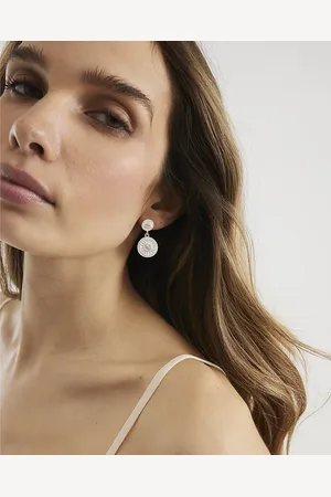 River Island Womens Coin Drop Earrings