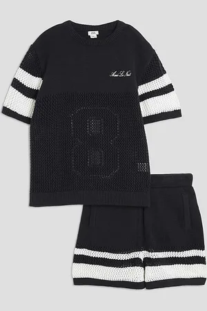 River Island Boys Football T-Shirt Set
