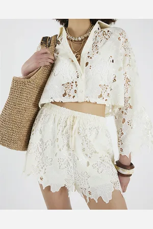 River Island Womens Cutwork Sequin Shorts