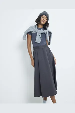 River Island Womens Pleated Midi Skirt