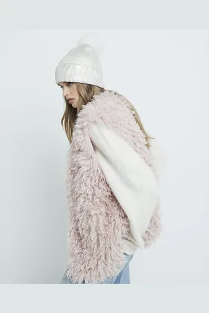 River Island Womens Metallic Pom Pom Beanie Hat