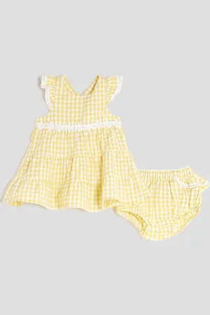 River Island Baby Girls Daisy Gingham Dress Set