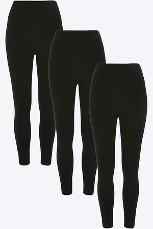 River Island Womens 3 Pack High Waisted Leggings