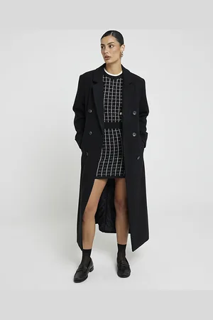 River Island Womens Boucle Check Mini Skirt