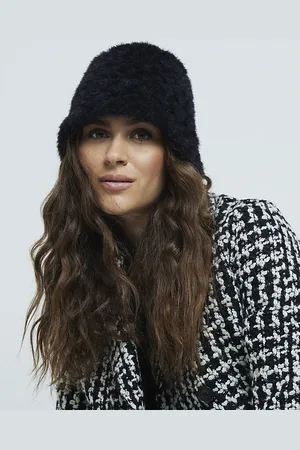 River Island Womens Faux Fur Bucket Hat