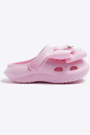 River Island Mini Girls Bow Detail Clogs