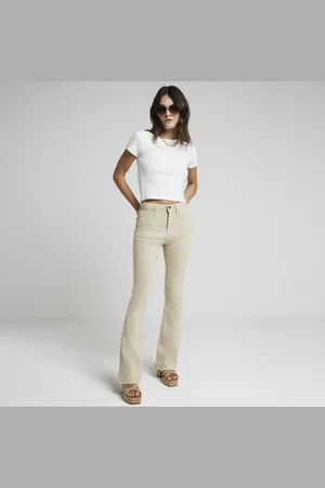 River Island Womens High Waisted Kickflare Jeans