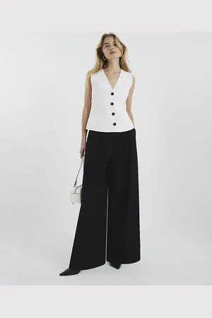 River Island Womens V Neck Button Front Waistcoat