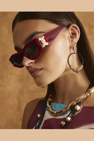 River Island Womens Circle Beaded Hoop Earrings