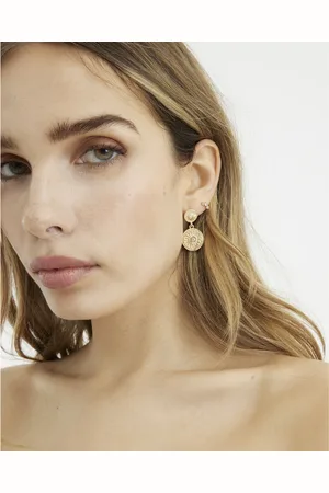 River Island Womens Coin Drop Earrings