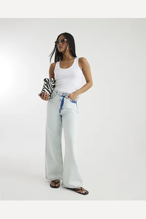 River Island Womens Petite Relaxed Straight Leg Jeans