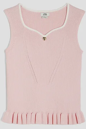 River Island Girls Sleeveless Sweetheart Top