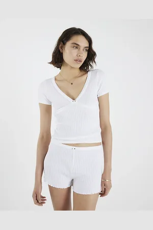 River Island Womens Rosette Pointelle Loungewear Set