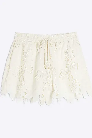 River Island Womens Petite Cutwork Sequin Shorts