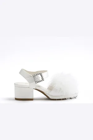 River Island Girls Feather Heeled Sandals