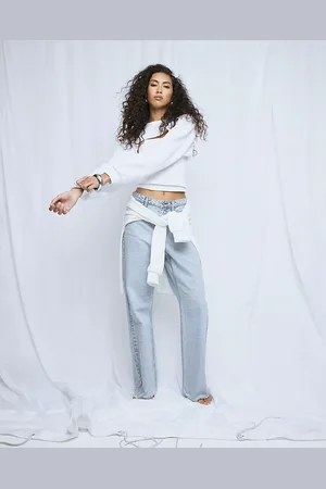 River Island Womens Relaxed Straight Leg Jeans
