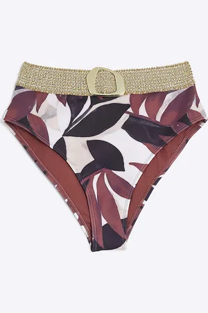 River Island Womens Abstract Elasticated Buckle Briefs