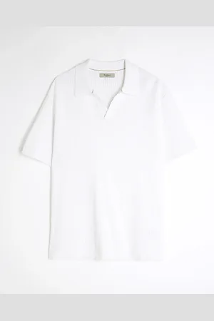 River Island Mens Short Sleeve Open Collar Shirt