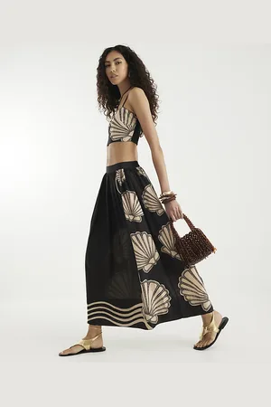 River Island Womens Printed Beach Maxi Skirt