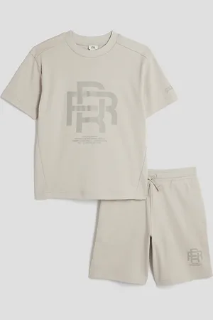 River Island Boys Rr T-Shirt And Shorts Set