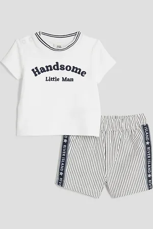 River Island Baby Boys Handsome Man T-Shirt Set