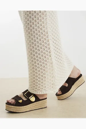 River Island Womens Backless Wedge Sandals